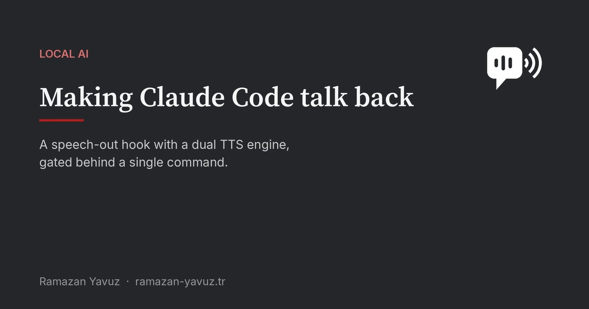 Claude Code zum Sprechen bringen