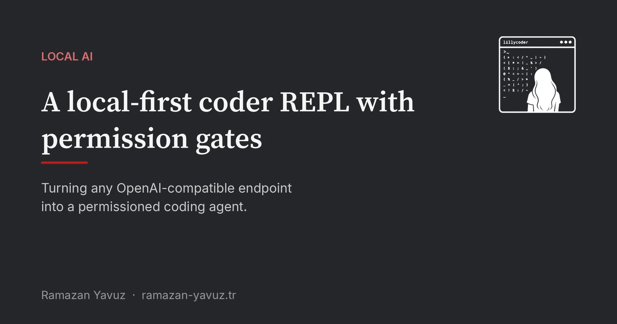 A local-first coder REPL with permission gates
